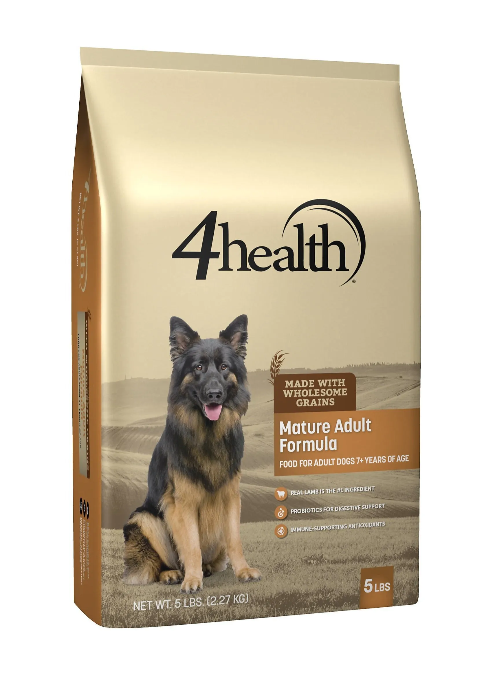 4health with Wholesome Grains Mature Adult Formula for Dogs 7  Years of Age Dry Dog Food