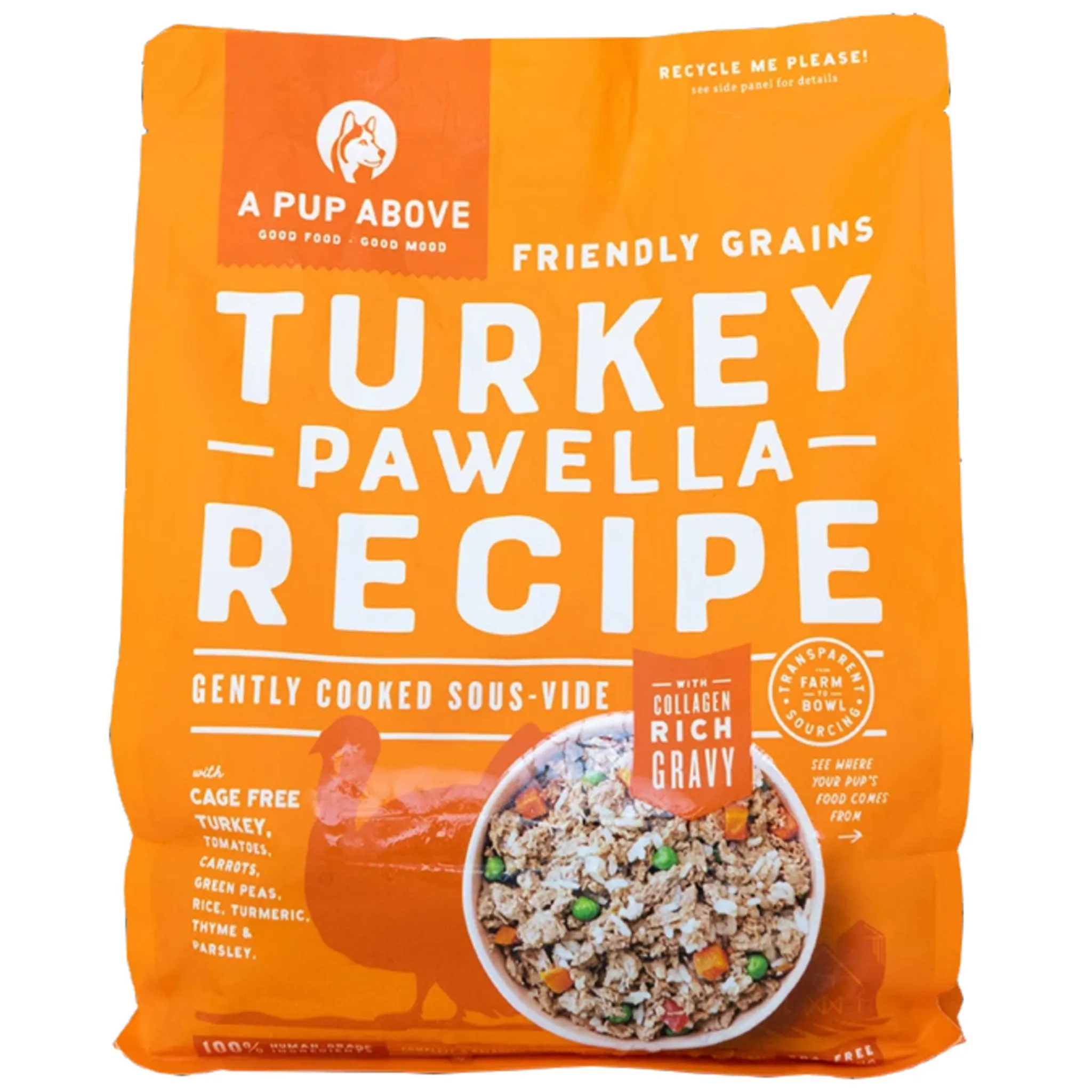 A Pup Above Gently Cooked Turkey Dog Food