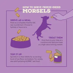 ACANA Freeze-Dried Duck Recipe High Protein Morsels Dry Dog Food