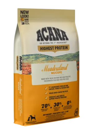 ACANA Meadowland Recipe Dry Dog Food