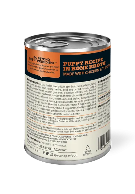 ACANA Premium Pâté Puppy Recipe in Bone Broth Wet Dog Food