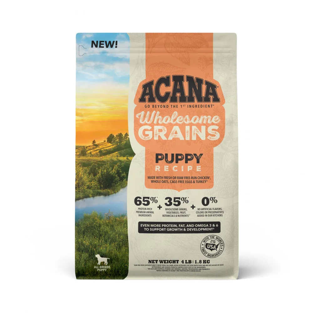 ACANA Puppy Wholesome Grains Real Chicken, Eggs & Turkey Dry Dog Food
