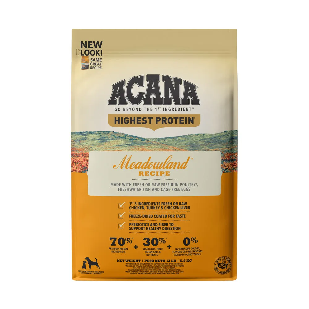 ACANA Regionals Meadowland Formula Grain Free Dry Dog Food