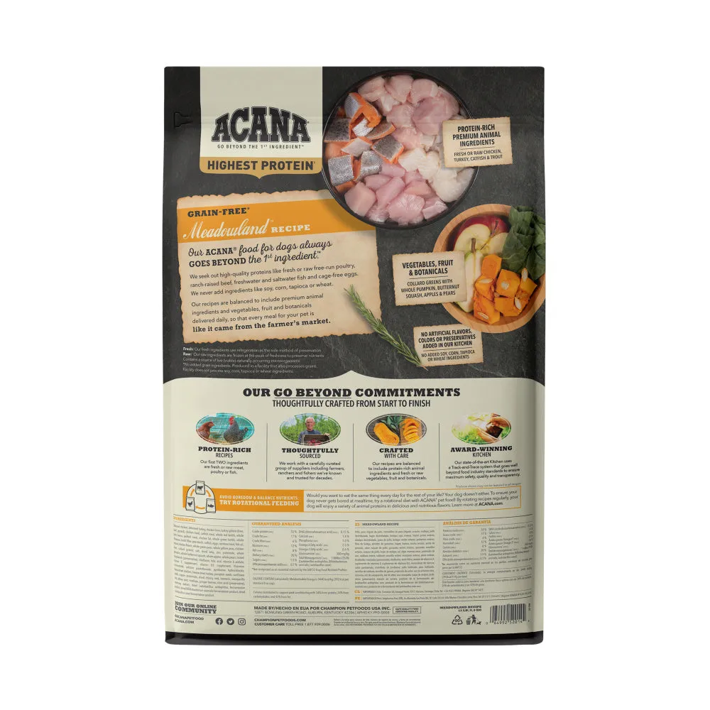 ACANA Regionals Meadowland Formula Grain Free Dry Dog Food