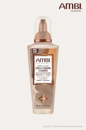 AMBI EVEN & CLEAR GENTLE FOAMING CLEANSER 6oz