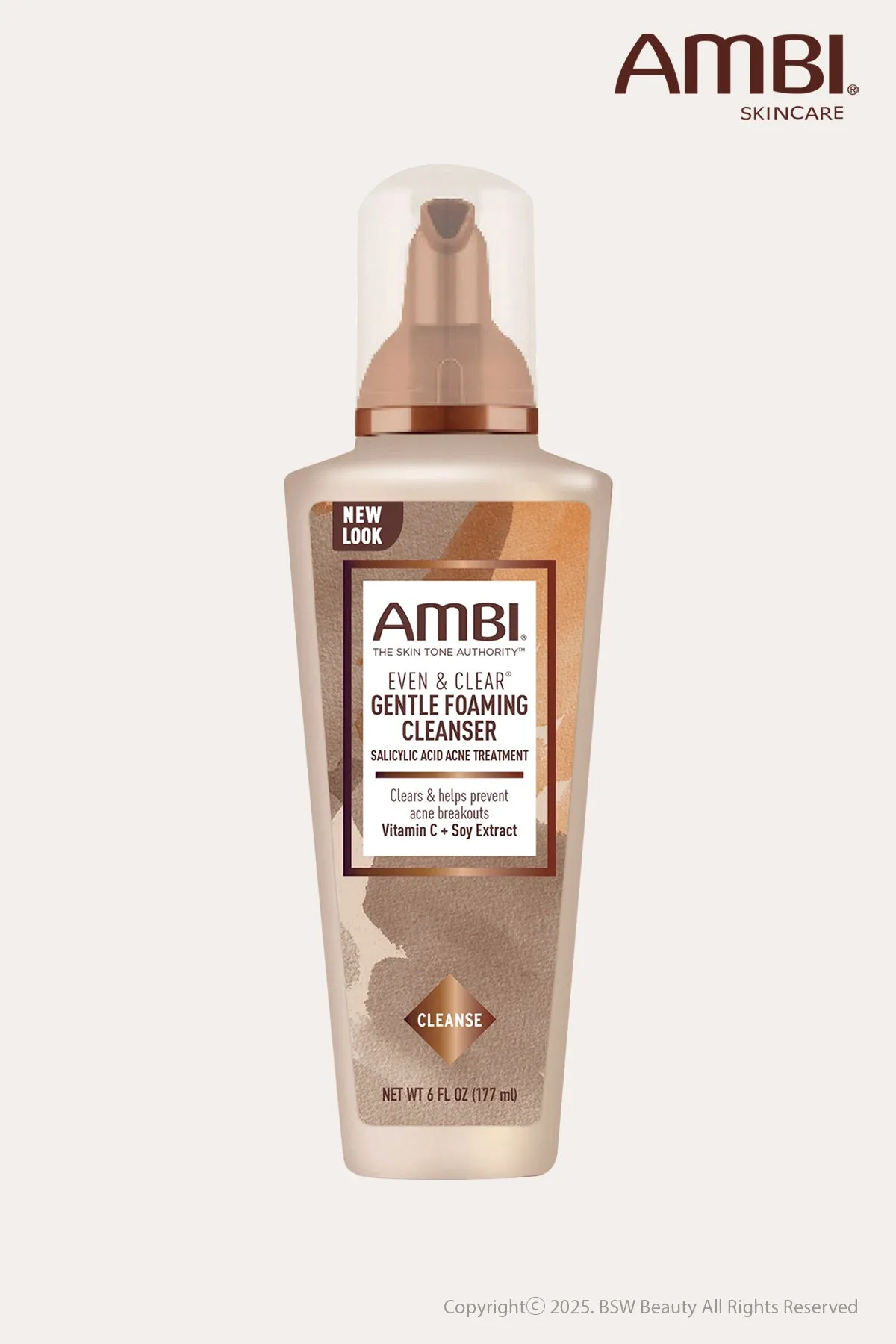 AMBI EVEN & CLEAR GENTLE FOAMING CLEANSER 6oz