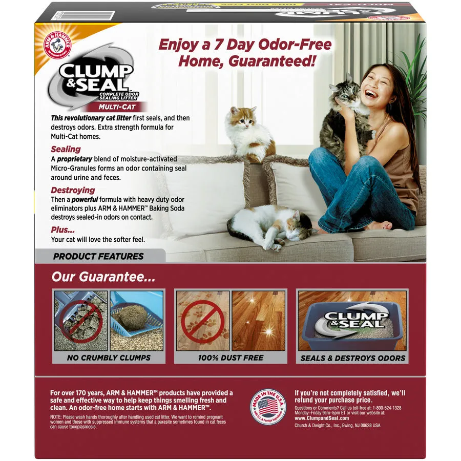 Arm & Hammer Multi-Cat Clump and Seal Complete Odor Sealing Cat Litter