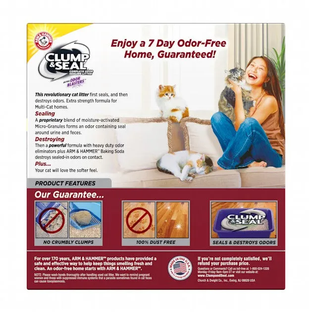 Arm & Hammer Multi-Cat Clump and Seal Complete Odor Sealing Cat Litter