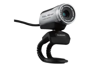 Ausdom TDSourcing AW615 - Webcam - color - 12 MP - 1920 x 1080 - 720p, 1080p - fixed focal - audio - USB 2.0