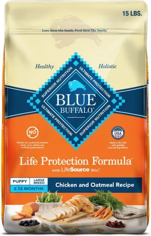 Blue Buffalo Life Protection Natural Chicken & Brown Rice Recipe Large Breed Puppy Dry Dog Food