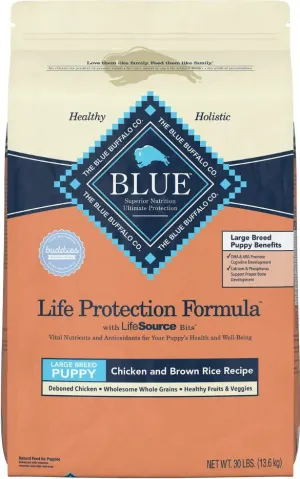 Blue Buffalo Life Protection Natural Chicken & Brown Rice Recipe Large Breed Puppy Dry Dog Food