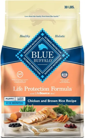 Blue Buffalo Life Protection Natural Chicken & Brown Rice Recipe Large Breed Puppy Dry Dog Food