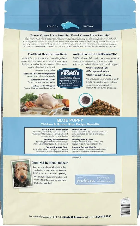 Blue Buffalo Life Protection Natural Chicken & Brown Rice Recipe Puppy Dry Dog Food