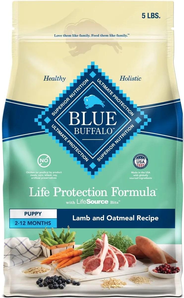 Blue Buffalo Life Protection Natural Lamb & Oatmeal Recipe Puppy Dry Dog Food