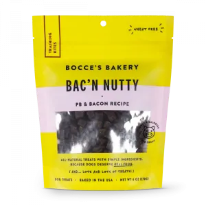 Bocce's Bakery Every Day Bac'n Nutty Training Bites Dog Treats