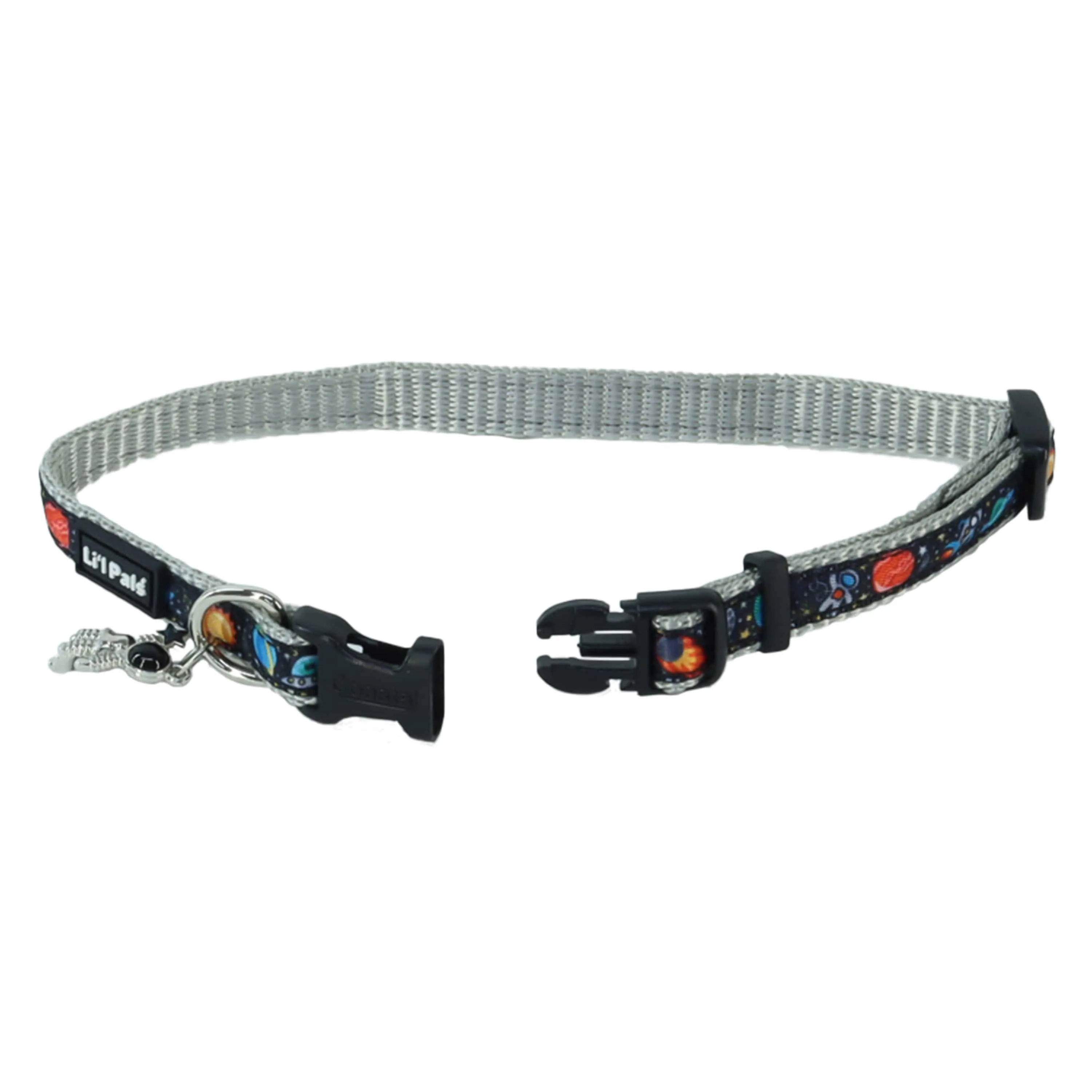 Coastal Pet Products Li'l Space Explorers Li'l Pals Charming Ribbon Overlay Dog Collar