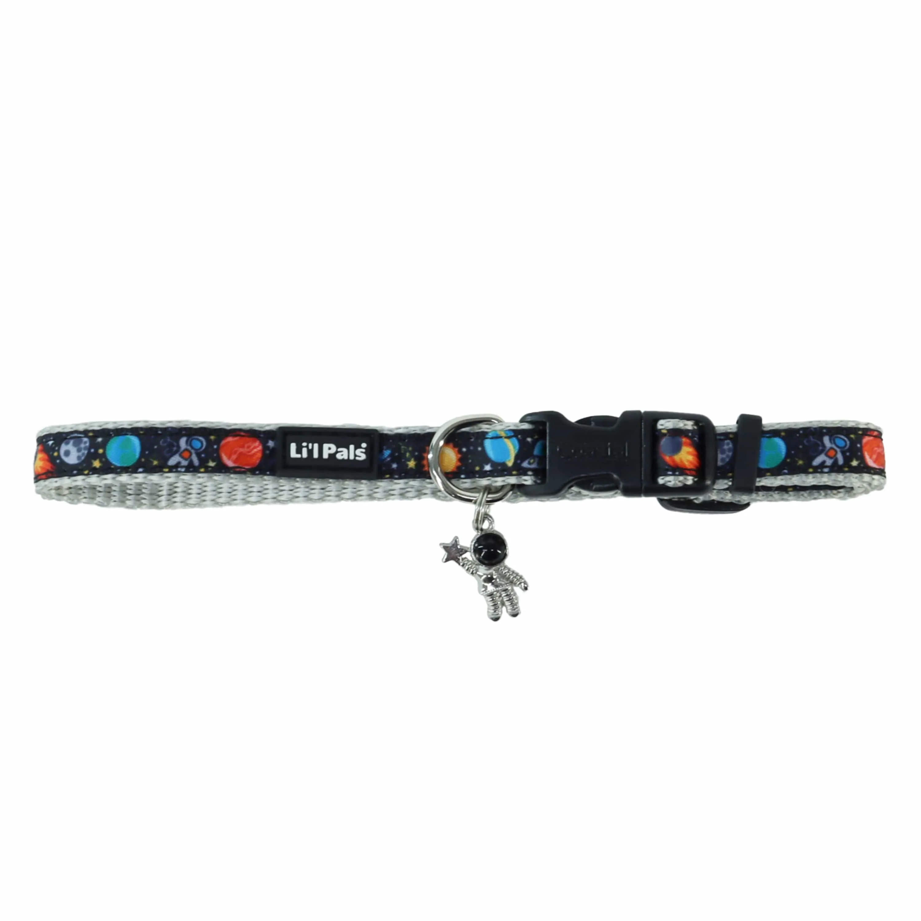 Coastal Pet Products Li'l Space Explorers Li'l Pals Charming Ribbon Overlay Dog Collar