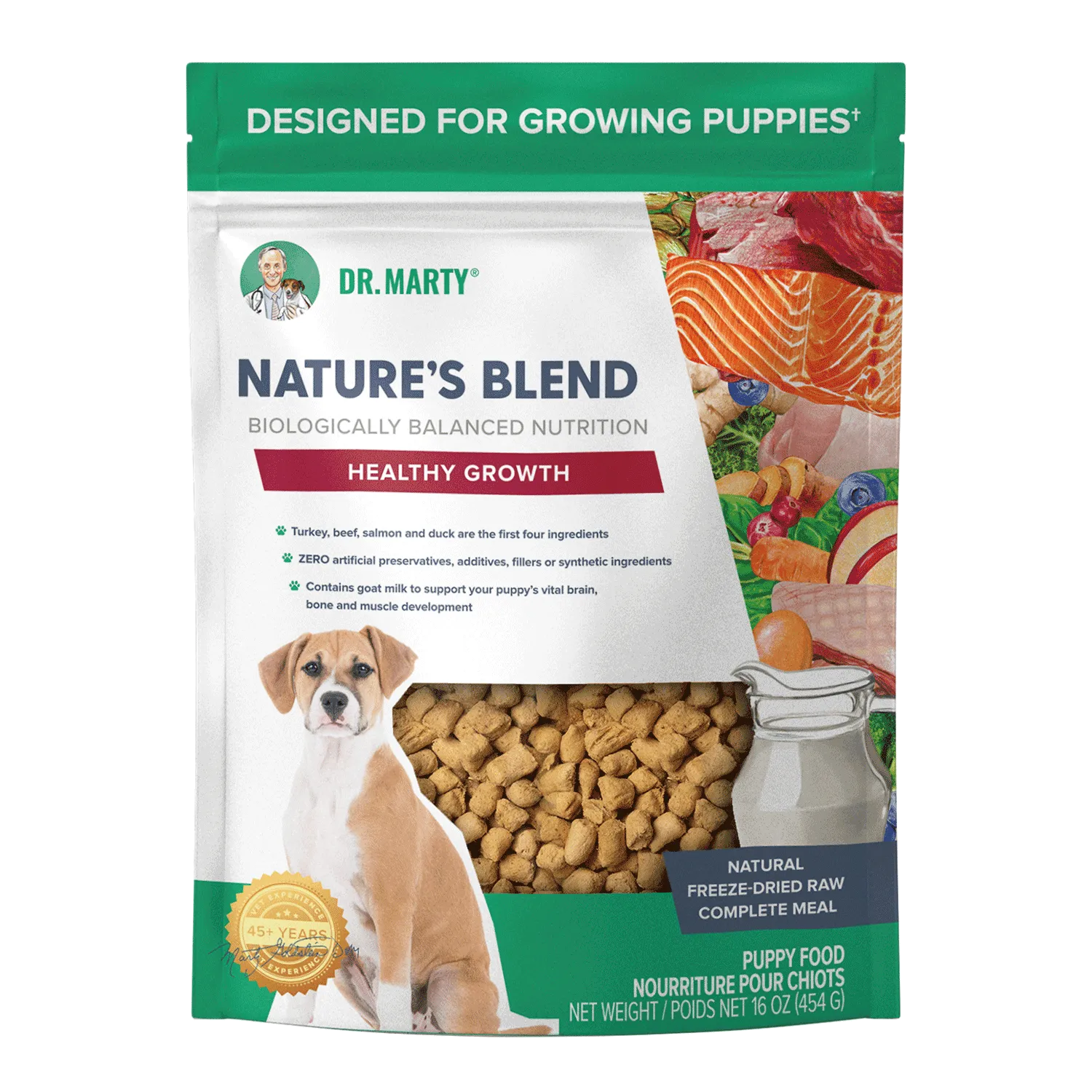 DR. MARTY Nature’s Blend Healthy Growth Freeze Dried Raw Puppy Dog Food