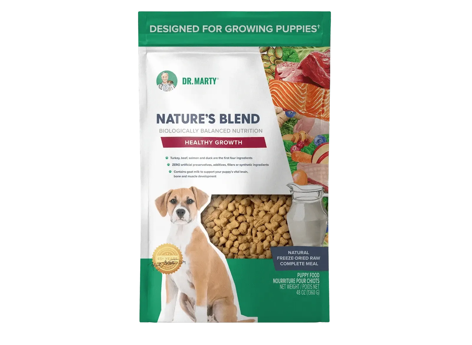 DR. MARTY Nature’s Blend Healthy Growth Freeze Dried Raw Puppy Dog Food