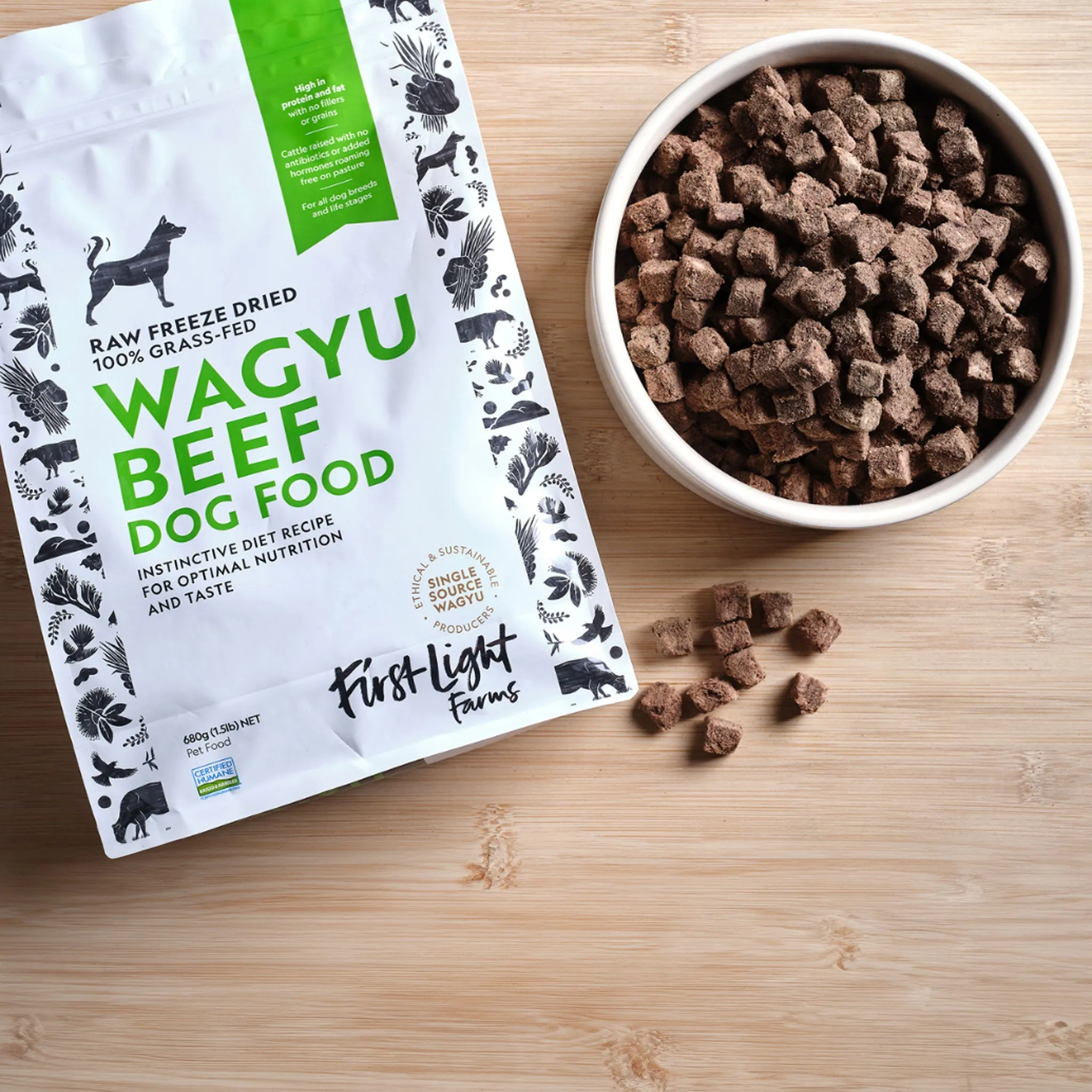 First Light Freeze-Dried Wagyu Beef Dog Food