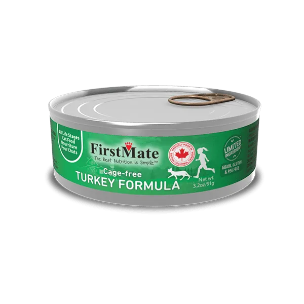 FirstMate Limited Ingredient Cage Free Turkey Formula Canned Cat Food
