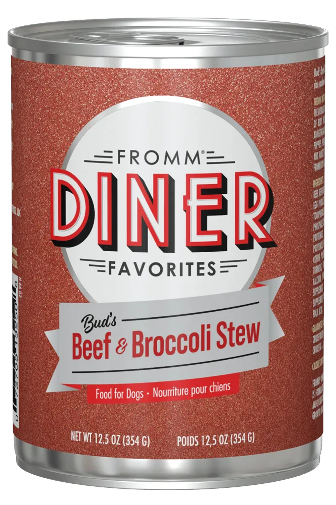 Fromm Diner Favorites Bud's Beef & Broccoli Stew Wet Dog Food