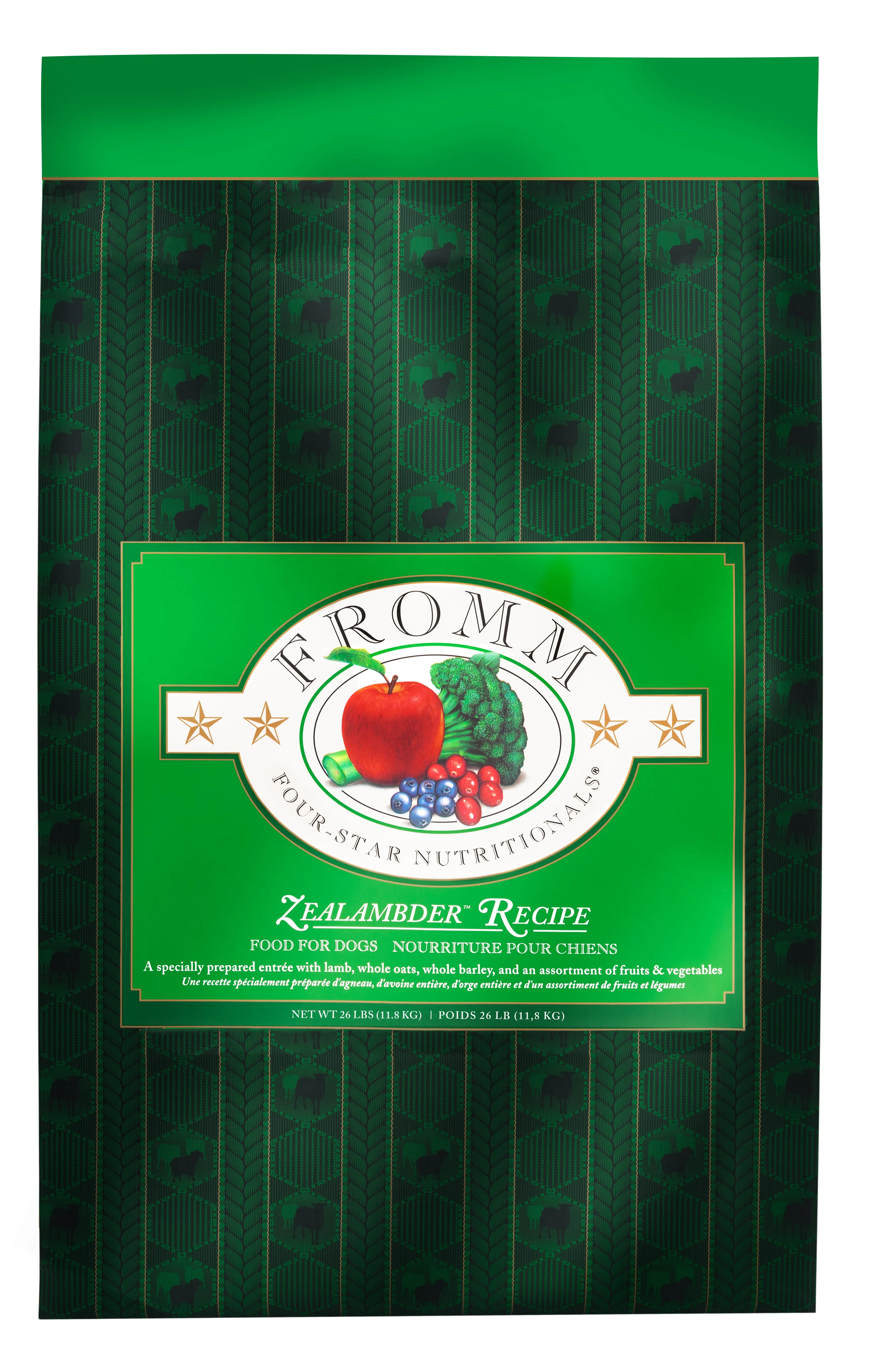 Fromm Four-Star Grain Inclusive Zealambder Recipe Dry Dog Food