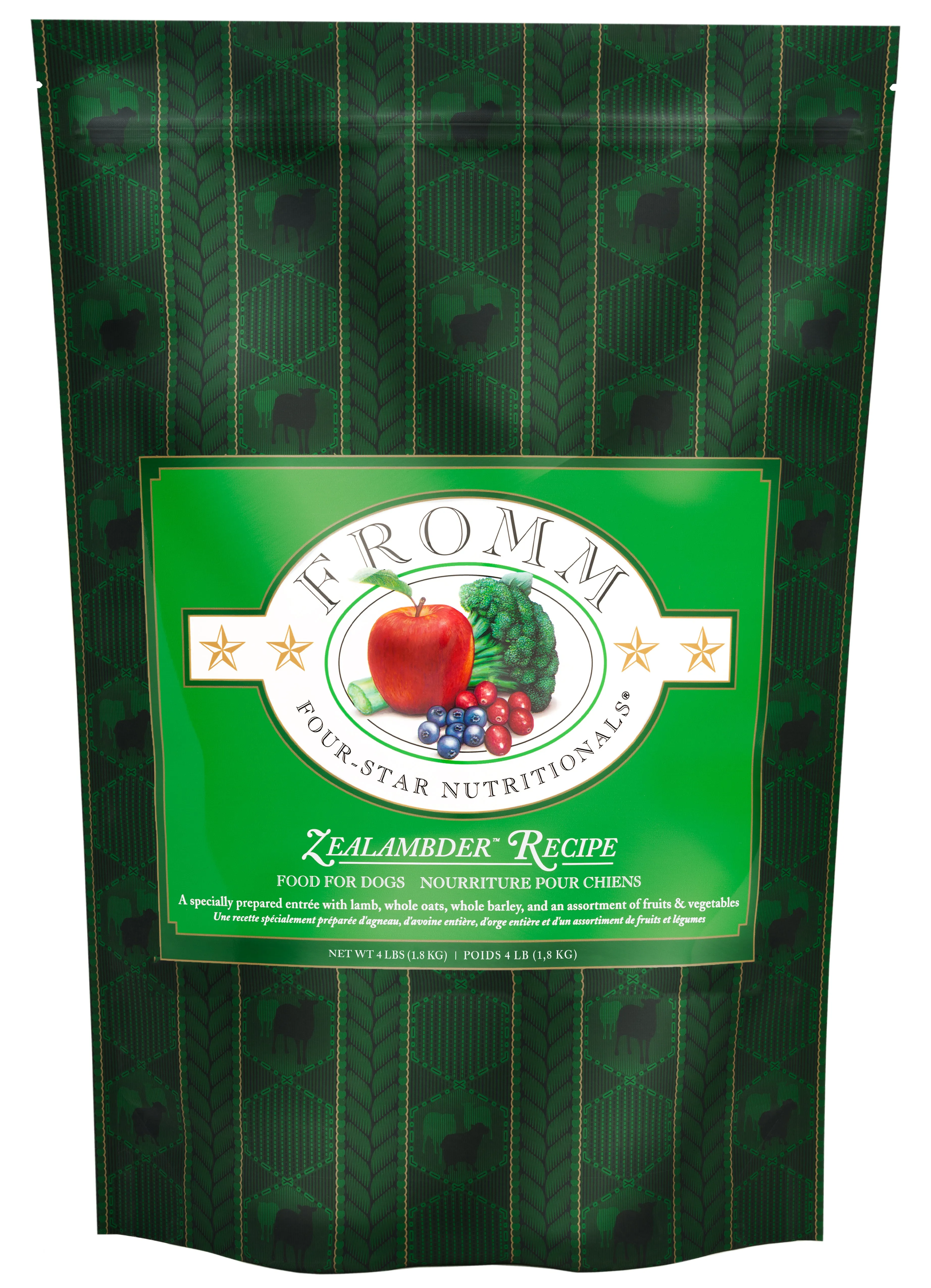 Fromm Four-Star Grain Inclusive Zealambder Recipe Dry Dog Food