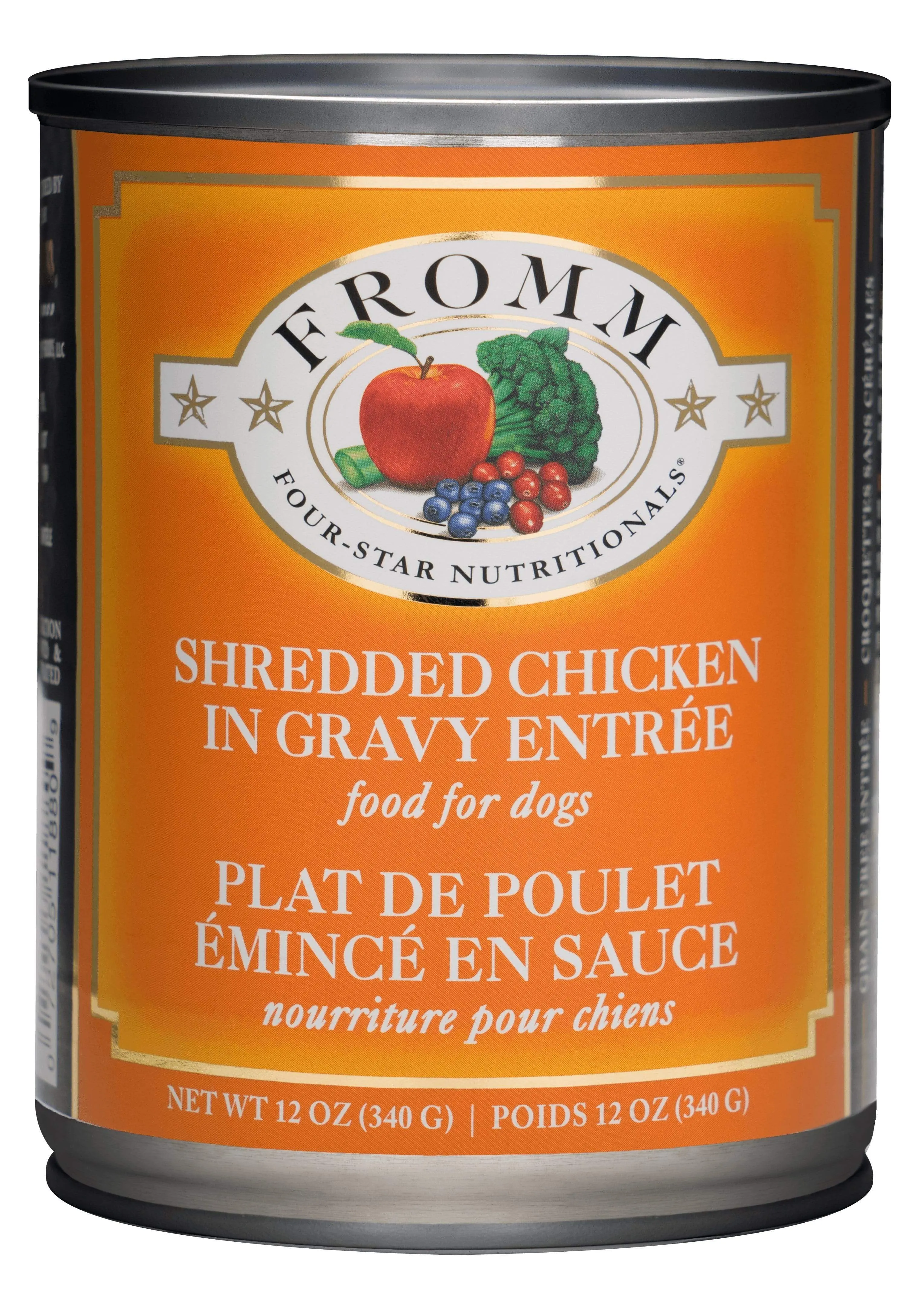 Fromm Four-Star Shredded Chicken in Gravy Entree for Dogs