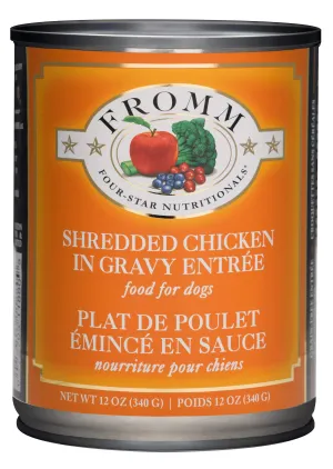 Fromm Four-Star Shredded Chicken in Gravy Entree for Dogs