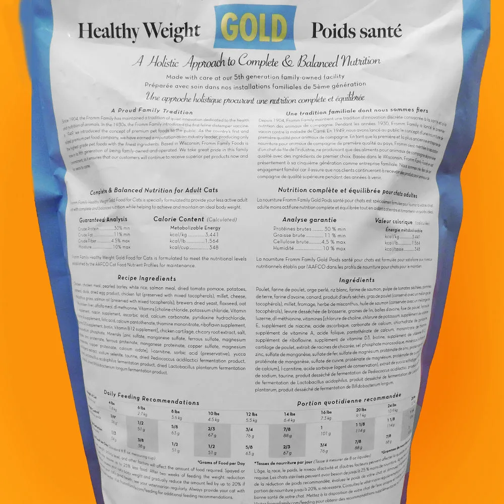 Fromm Gold Healthy Weight Dry Cat Food