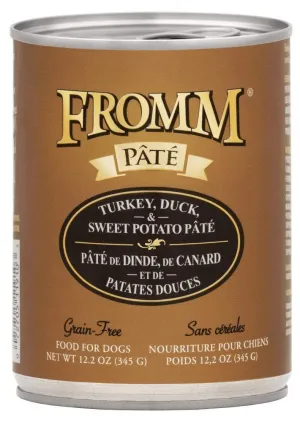 Fromm Grain-Free Turkey, Duck, & Sweet Potato Pate Canned Dog Food