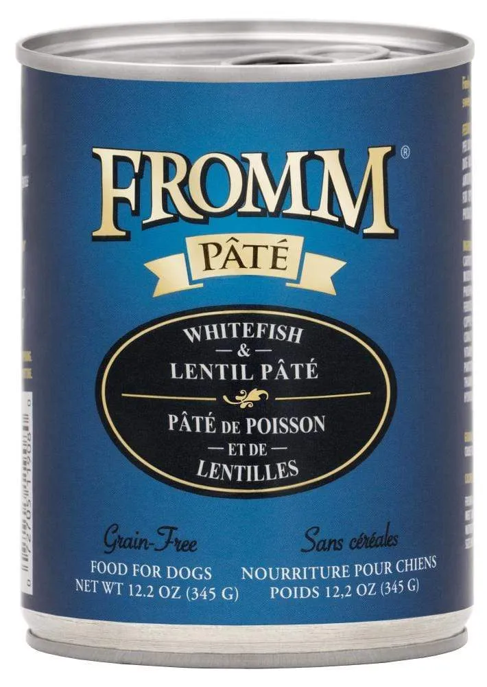 Fromm Grain-Free Whitefish & Lentil Pate Canned Dog Food