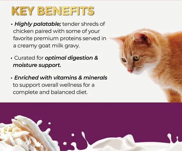 Fussie Cat Chicken in Goat Milk Gravy Shredded Canned Cat Food