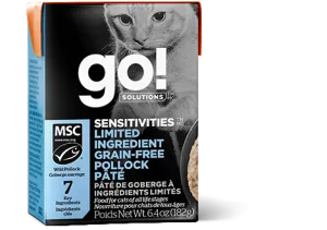 Go! Sensitivities Limited Ingredient Grain Free Pollock Pâté For Cats