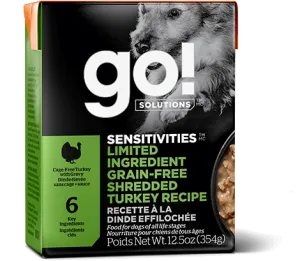 Go! Sensitivities Limited Ingredient Grain Free Shredded Turkey Recipe For Dogs 