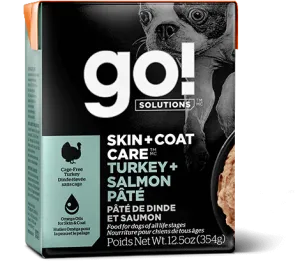 Go! Solutions Skin and Coat Care Turkey and Salmon Pâté For Dogs