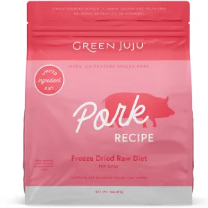 Green Juju Freeze-Dried Raw Diet Dog Pork 14 oz