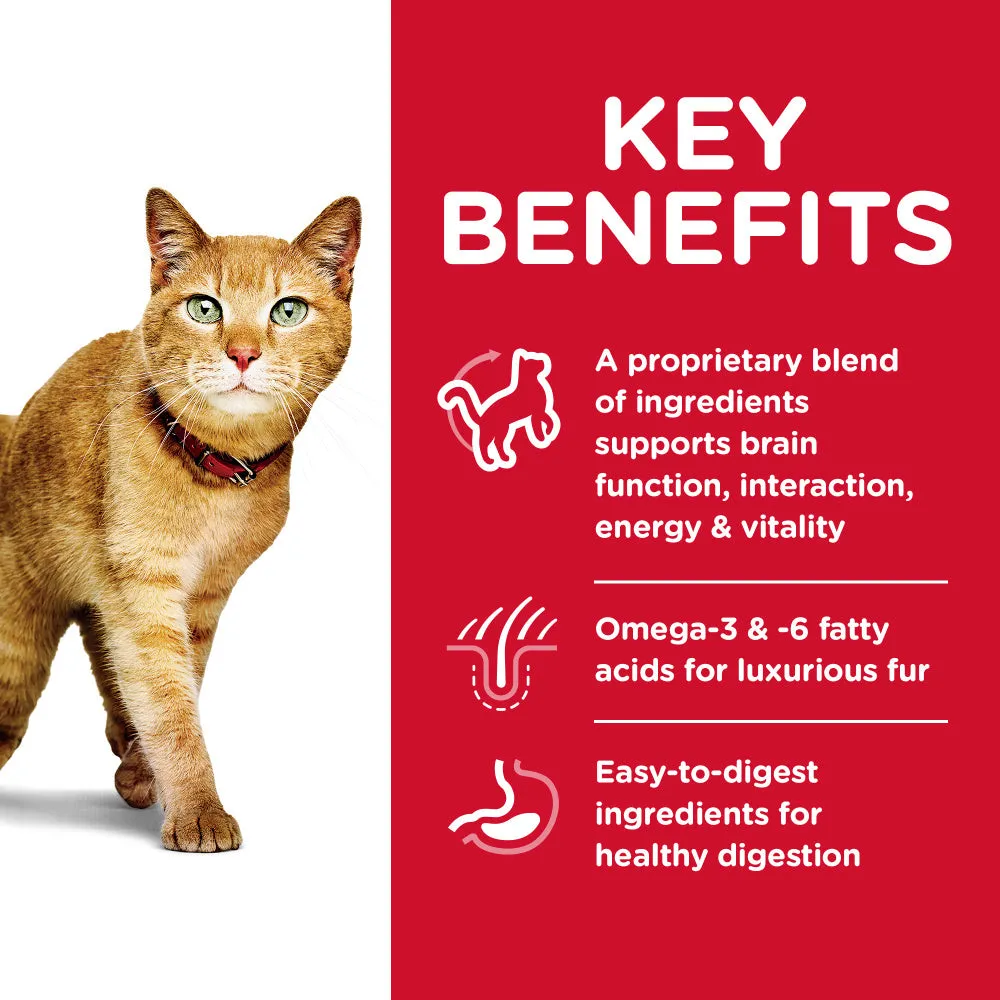 Hill's Science Diet Adult 7  Senior Vitality Chicken Recipe Dry Cat Food