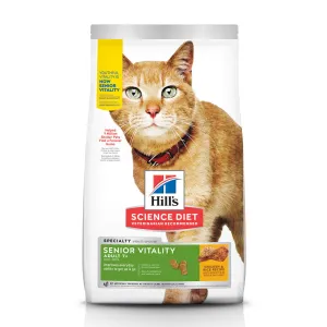 Hill's Science Diet Adult 7  Senior Vitality Chicken Recipe Dry Cat Food
