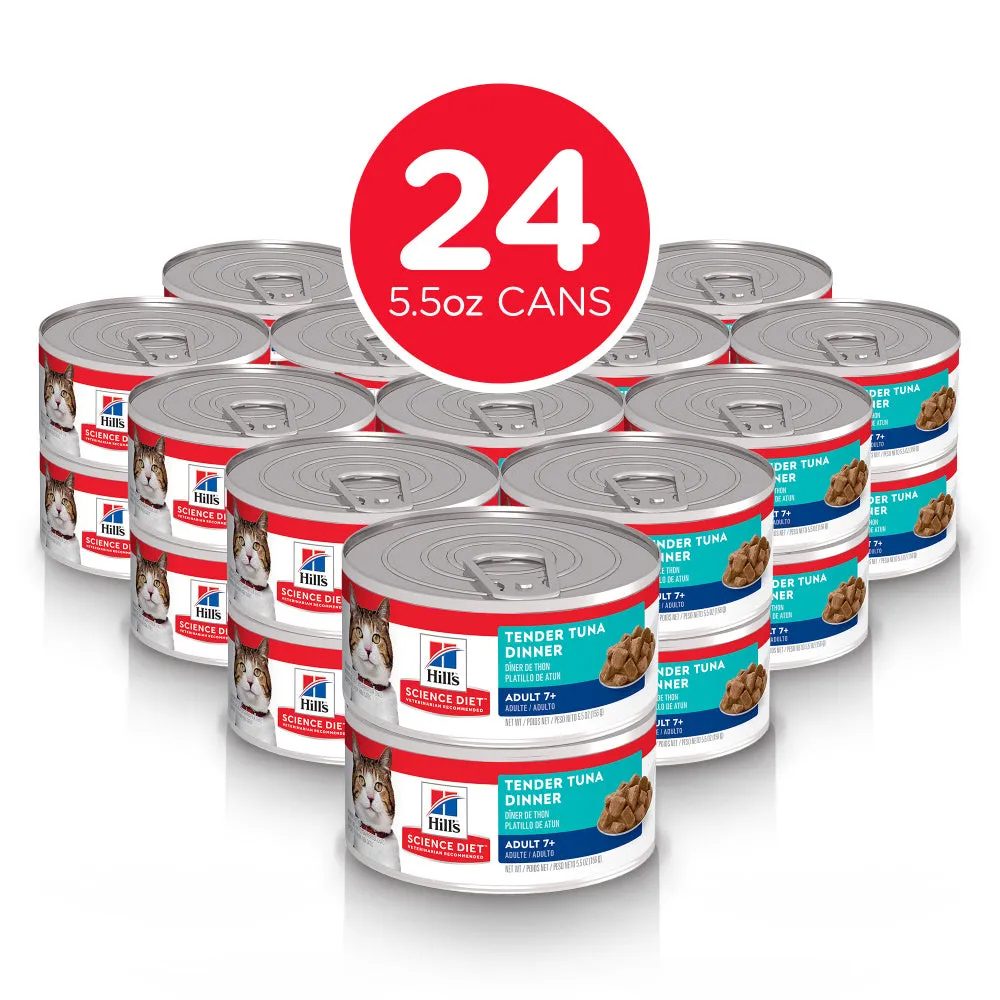 Hill's Science Diet Adult 7  Tender Tuna Dinner Canned Cat Food