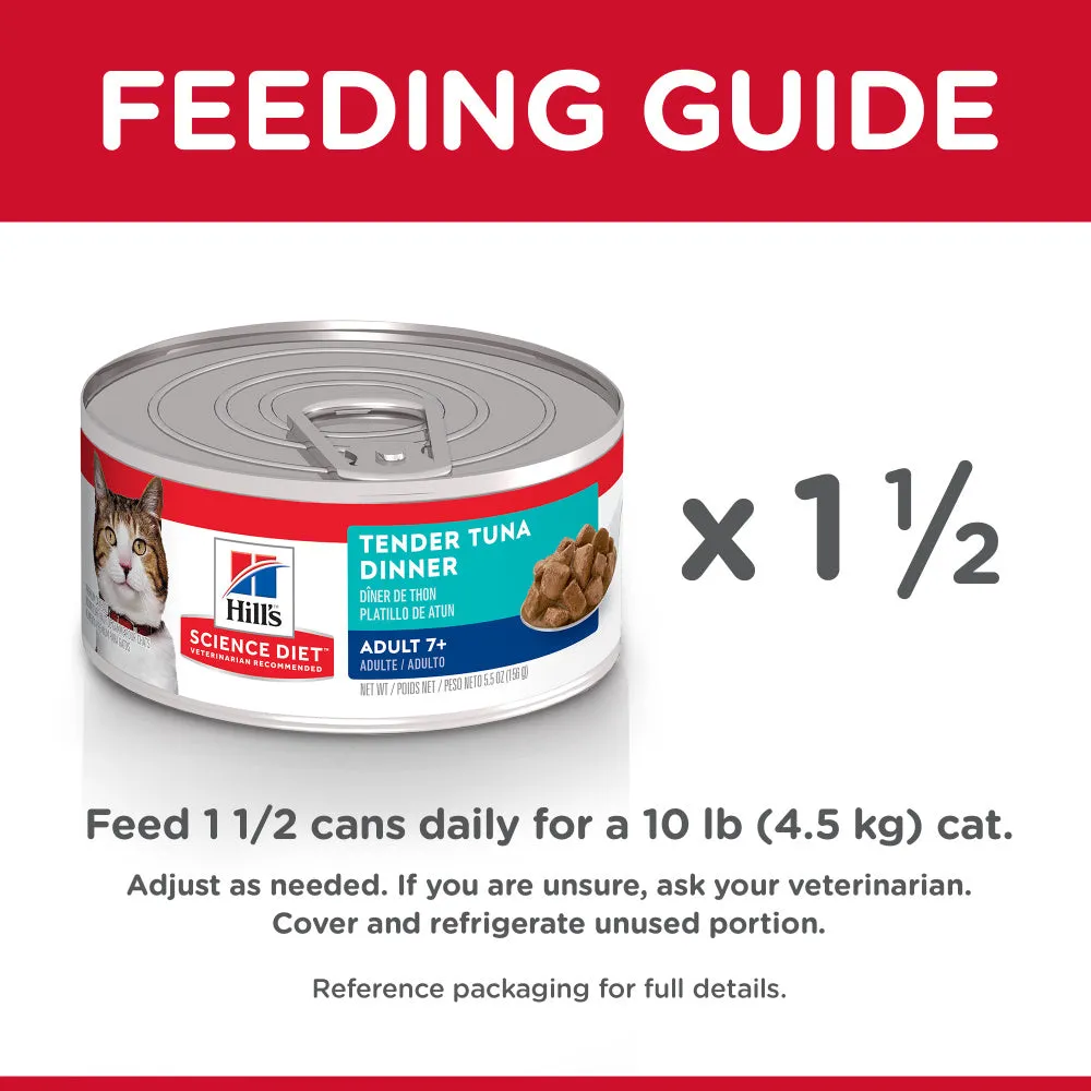 Hill's Science Diet Adult 7  Tender Tuna Dinner Canned Cat Food