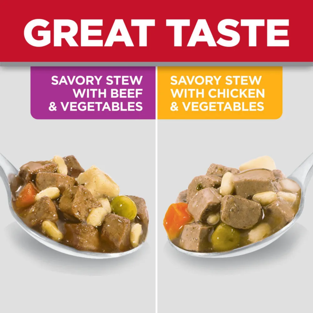 Hill's Science Diet Adult Small & Toy Breed Savory Chicken/Beef and Vegetable Stew Variety Pack Wet Dog Food