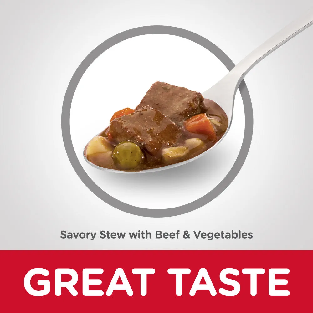 Hill's Science Diet Senior 7  Savory Stew with Beef & Vegetables Canned Dog Food