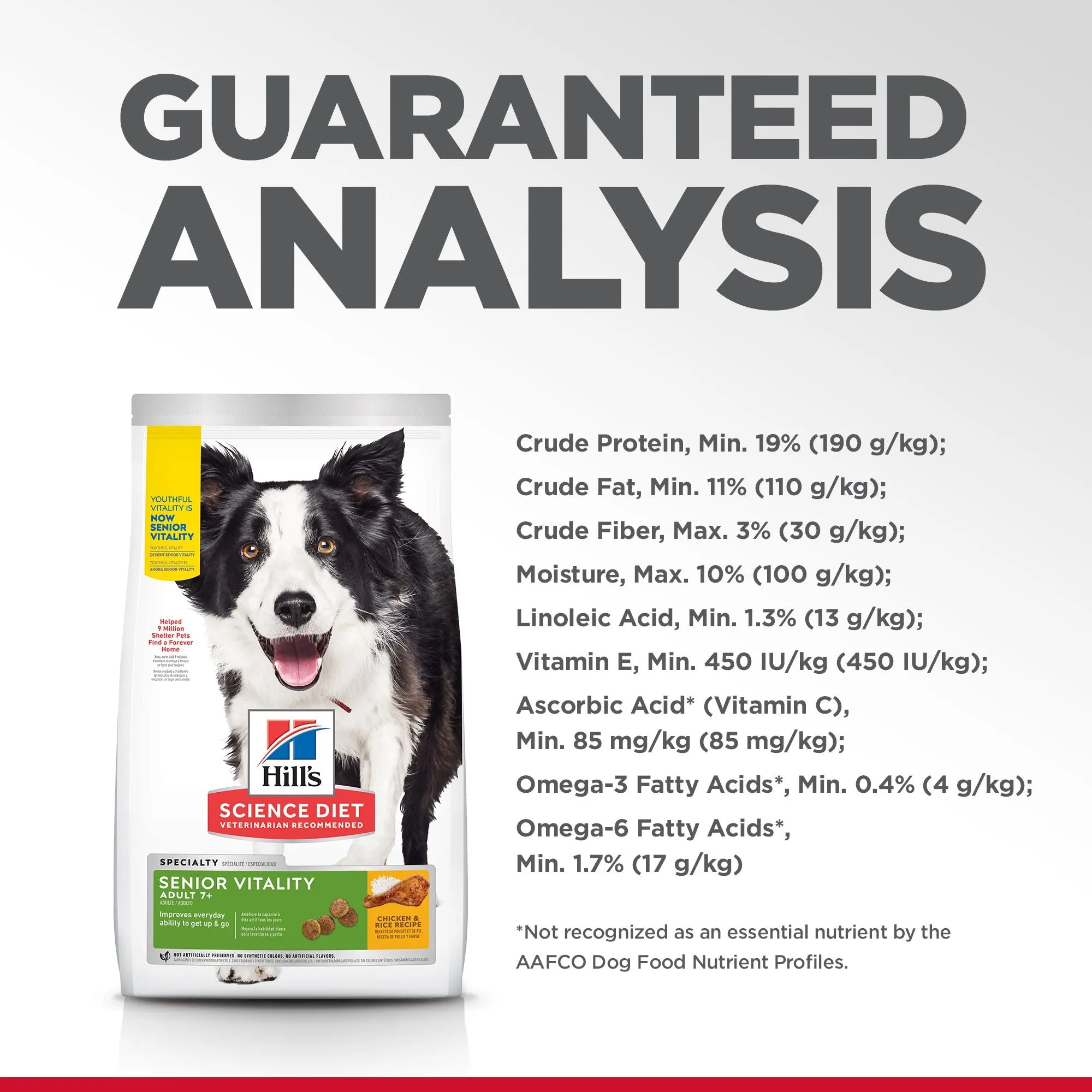 Hill's Science Diet Senior 7  Senior Vitality Dry Dog Food, Chicken & Rice Recipe
