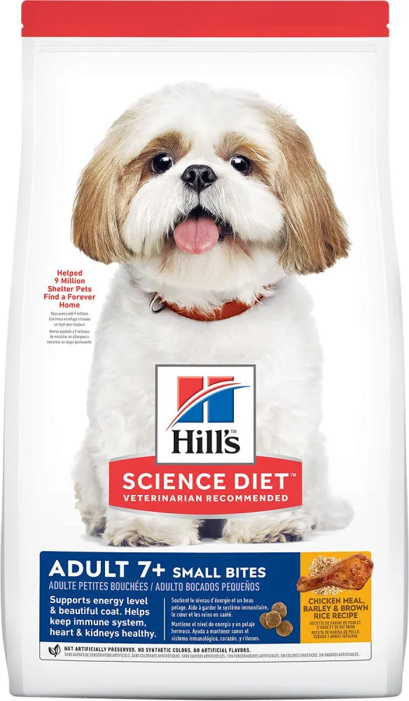 Hill's Science Diet Senior 7  Small Bites Chicken Meal, Barley & Brown Rice Recipe Dry Dog Food