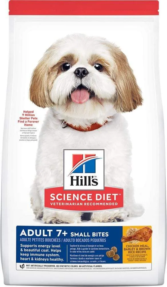 Hill's Science Diet Senior 7  Small Bites Chicken Meal, Barley & Brown Rice Recipe Dry Dog Food