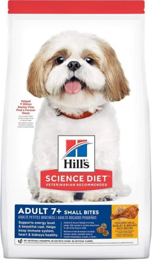 Hill's Science Diet Senior 7  Small Bites Chicken Meal, Barley & Brown Rice Recipe Dry Dog Food