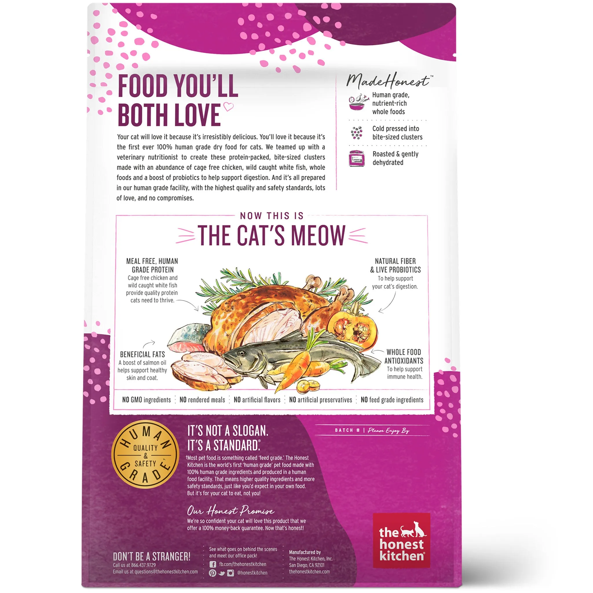 Honest Kitchen Grain Free Clusters Chicken & Whitefish Cat Food