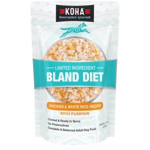 KOHA Limited Ingredient Bland Diet Chicken & White Rice Recipe Wet Dog Food Pouch